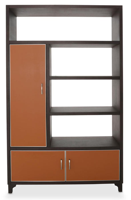21 Cosmopolitan 2pc Bookcase in Umber/Orange
