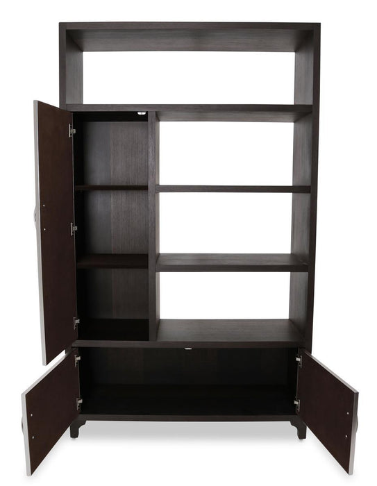 21 Cosmopolitan 2pc Bookcase in Umber/Taupe