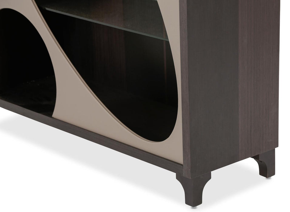 21 Cosmopolitan Curio Side Cabinet in Taupe/Umber - Furniture Max (Falls Church,VA) *