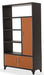 21 Cosmopolitan Right Bookcase in Umber/Orange - Furniture Max (Falls Church,VA) *