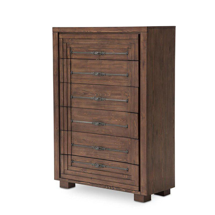 Carrollton Drawer Chest in Rustic Ranch