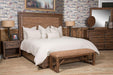 Carrollton Queen Panel Bed with Fabric Insert in Rustic Ranch - Furniture Max (Falls Church,VA) *