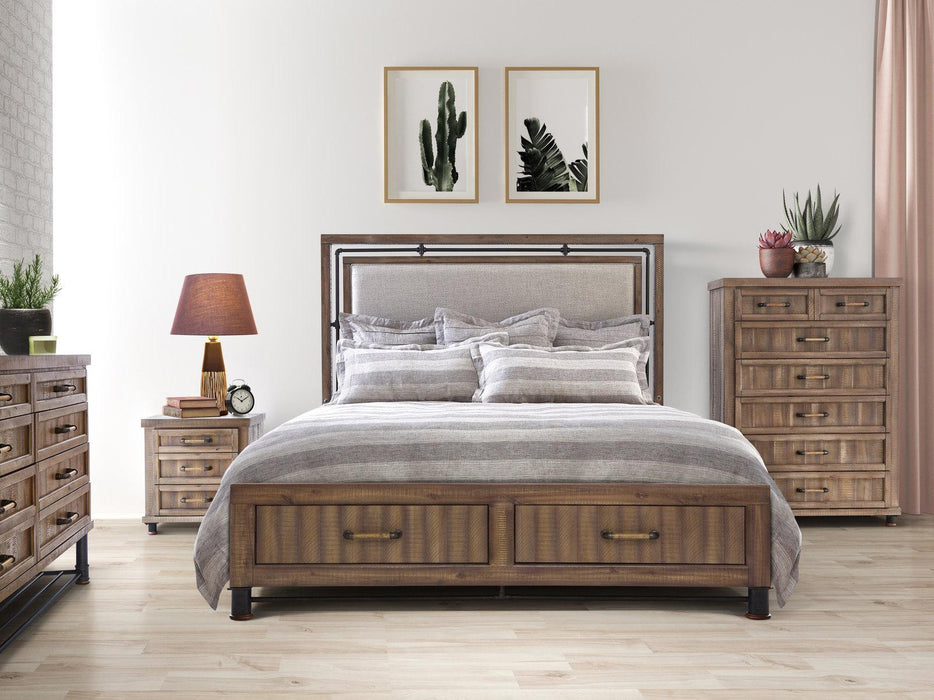 Crossings Queen Panel Bed w/ Drawers  in Reclaimed Barn - Furniture Max (Falls Church,VA) *