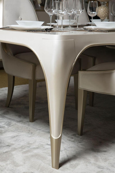 Furniture London Place Dining Table in Creamy Pearl - Furniture Max (Falls Church,VA) *