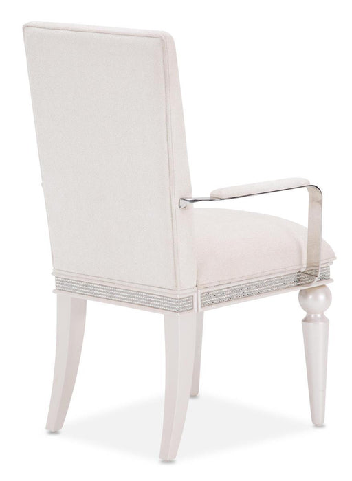 Glimmering Heights Upholstered Arm Chair in Ivory (Set of 2) - Furniture Max (Falls Church,VA) *