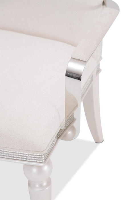 Glimmering Heights Upholstered Arm Chair in Ivory (Set of 2) - Furniture Max (Falls Church,VA) *