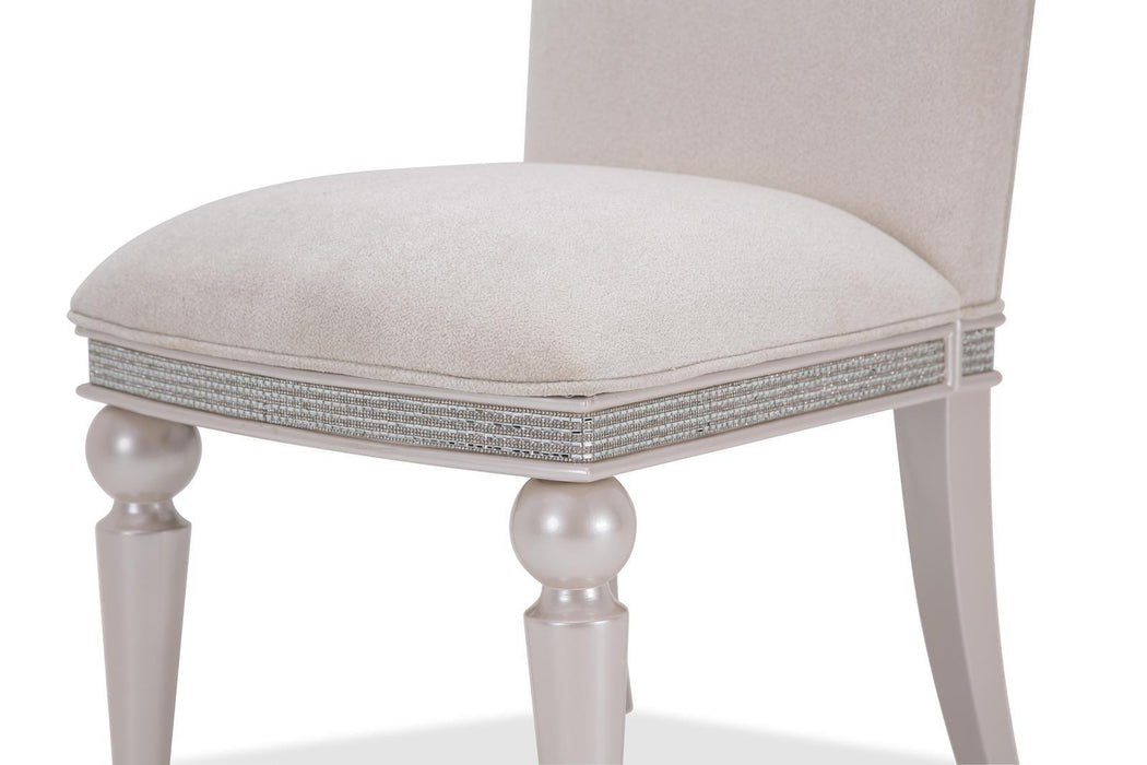 Glimmering Heights Upholstered Side Chair in Ivory (Set of 2)