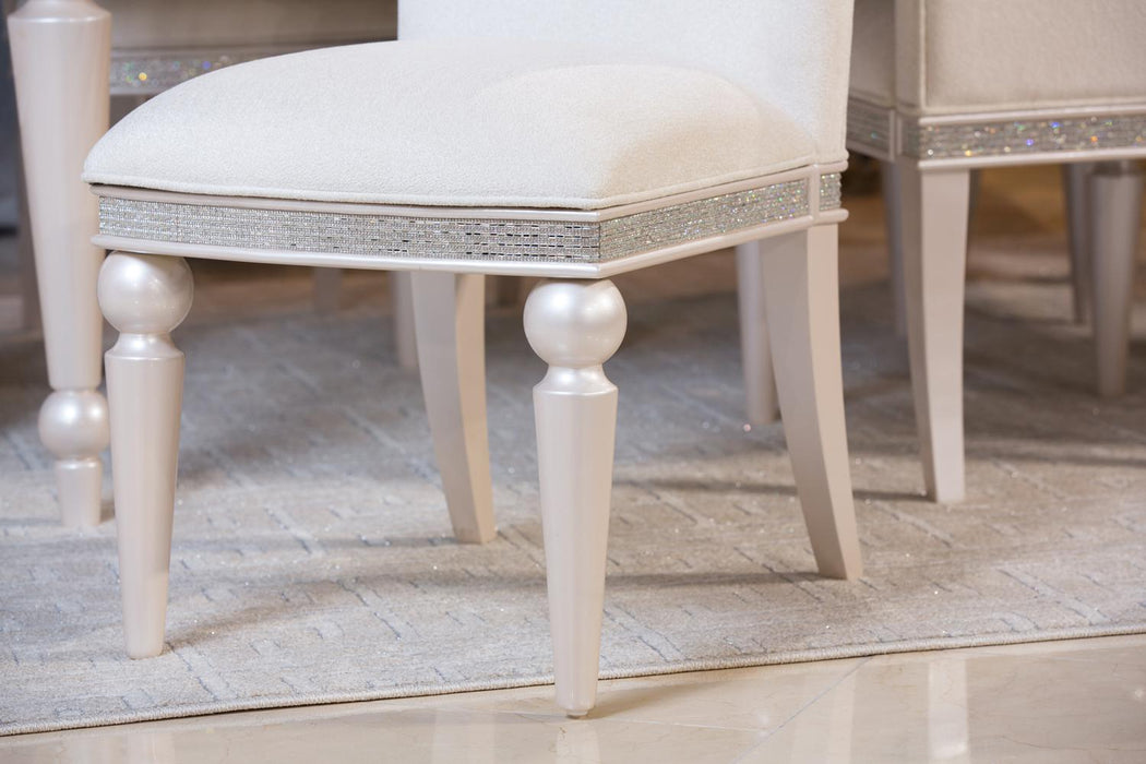 Glimmering Heights Upholstered Side Chair in Ivory (Set of 2)