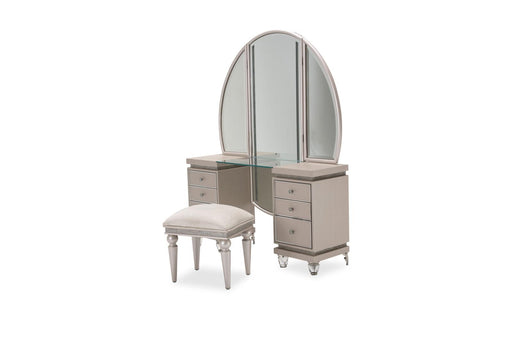 Glimmering Heights Vanity Bench in Ivory - Furniture Max (Falls Church,VA) *
