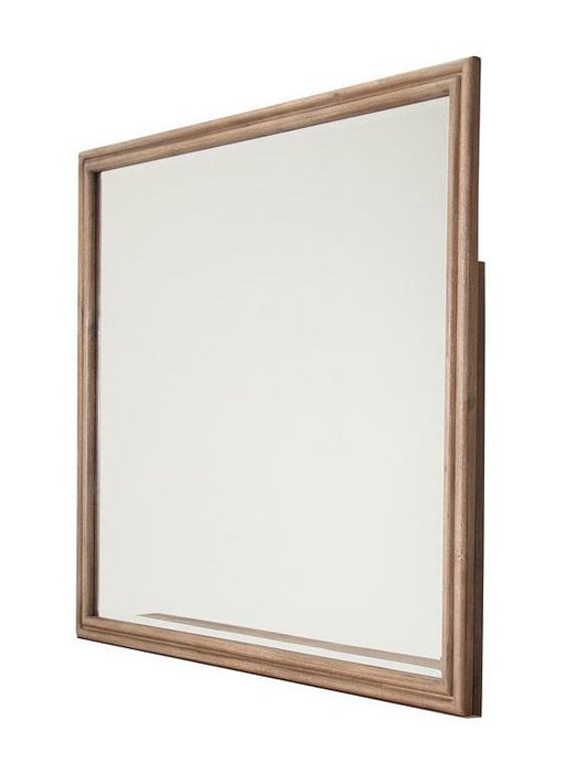 Hudson Ferry Mirror in Driftwood (Brown Fabric) - Furniture Max (Falls Church,VA) *