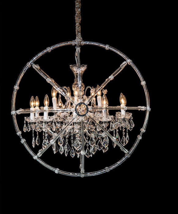 Lighting Pena 15 Light Chandelier in Clear and Chrome - Furniture Max (Falls Church,VA) *