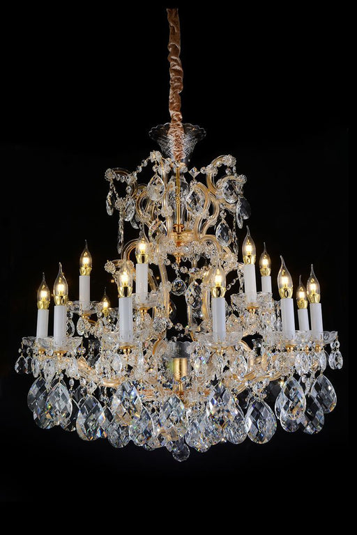 Lighting San Carlo 19 Light Chandelier in Clear and Gold - Furniture Max (Falls Church,VA) *