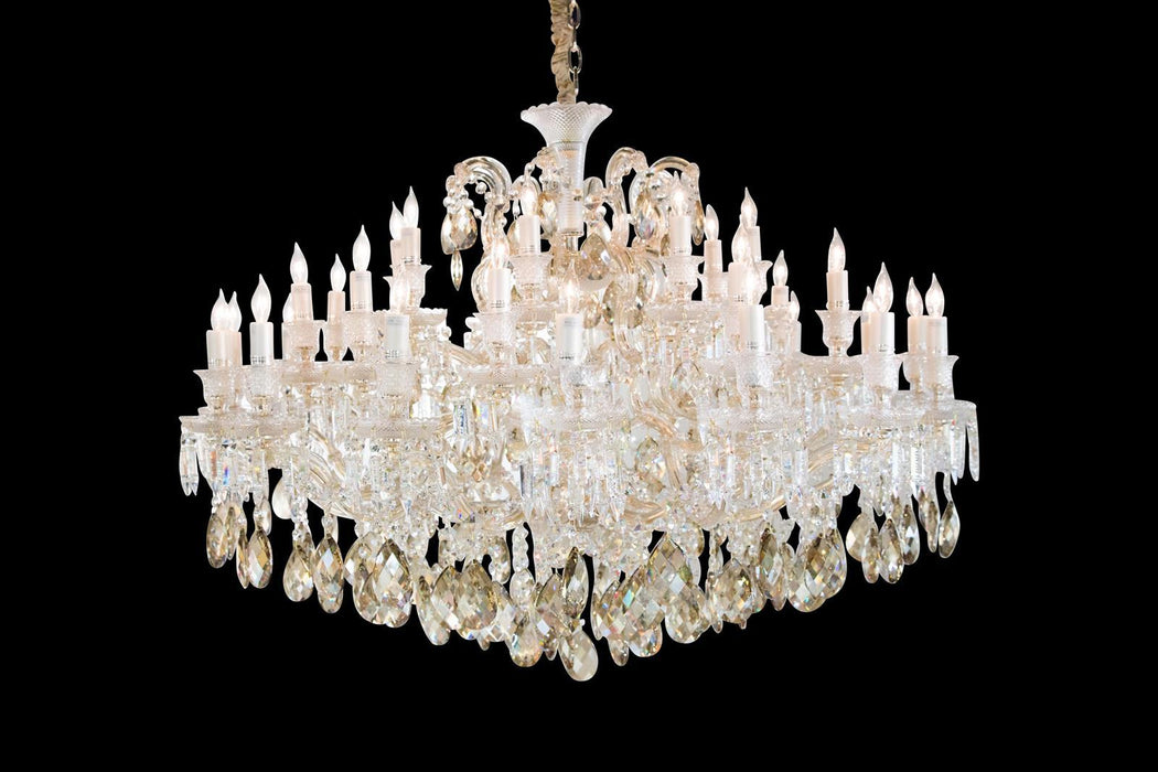Lighting San Carlo 37 Light Chandelier in Clear and Gold