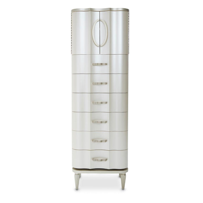 London Place Lingerie Chest in Creamy Pearl - Furniture Max (Falls Church,VA) *