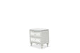 Melrose Plaza Upholstered Nightstand in Dove - Furniture Max (Falls Church,VA) *