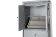 Melrose Plaza Upholstered Swivel Lingerie Chest in Dove - Furniture Max (Falls Church,VA) *