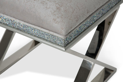 Melrose Plaza Vanity Bench in Dove - Furniture Max (Falls Church,VA) *