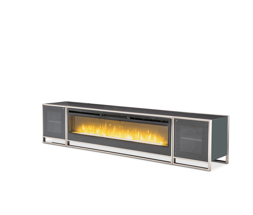 Metro Lights Fireplace Insert in Midnight - Furniture Max (Falls Church,VA) *