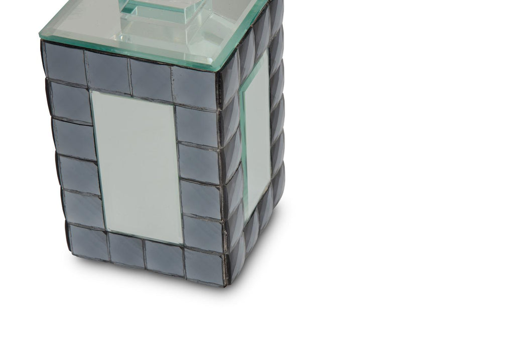 Montreal Mirrored Candle Holder, Small (6/pack) - Furniture Max (Falls Church,VA) *