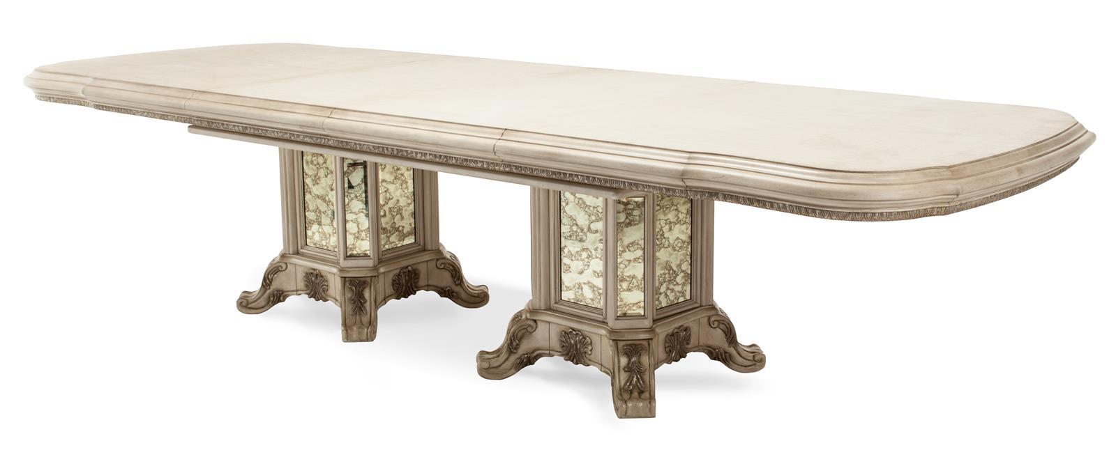 Platine de Royale Rectangular Wood Dining Table in Champagne 09002-201 - Furniture Max (Falls Church,VA) *