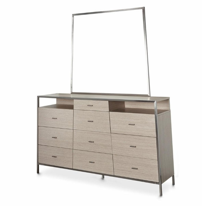 Silverlake Village Mirror in Washed Oak - Furniture Max (Falls Church,VA) *