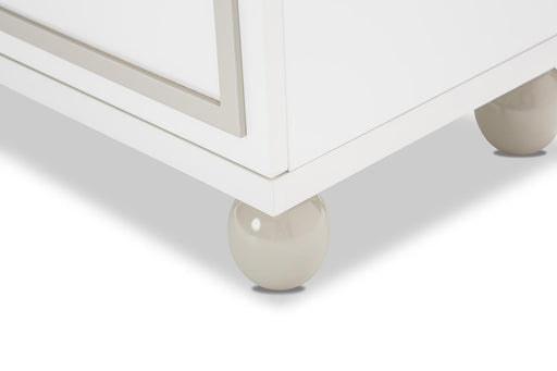 Sky Tower 2 Drawer Nightstand in White Cloud - Furniture Max (Falls Church,VA) *