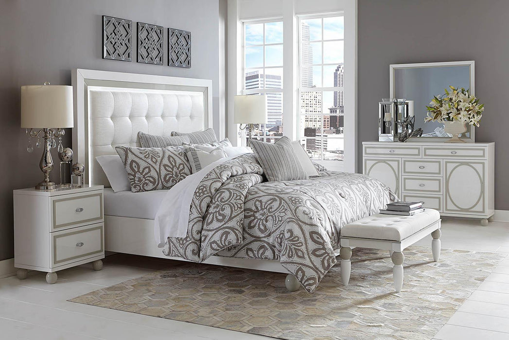 Sky Tower Dresser Mirror in White Cloud - Furniture Max (Falls Church,VA) *