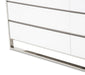 State St Metal Dresser in Glossy White - Furniture Max (Falls Church,VA) *