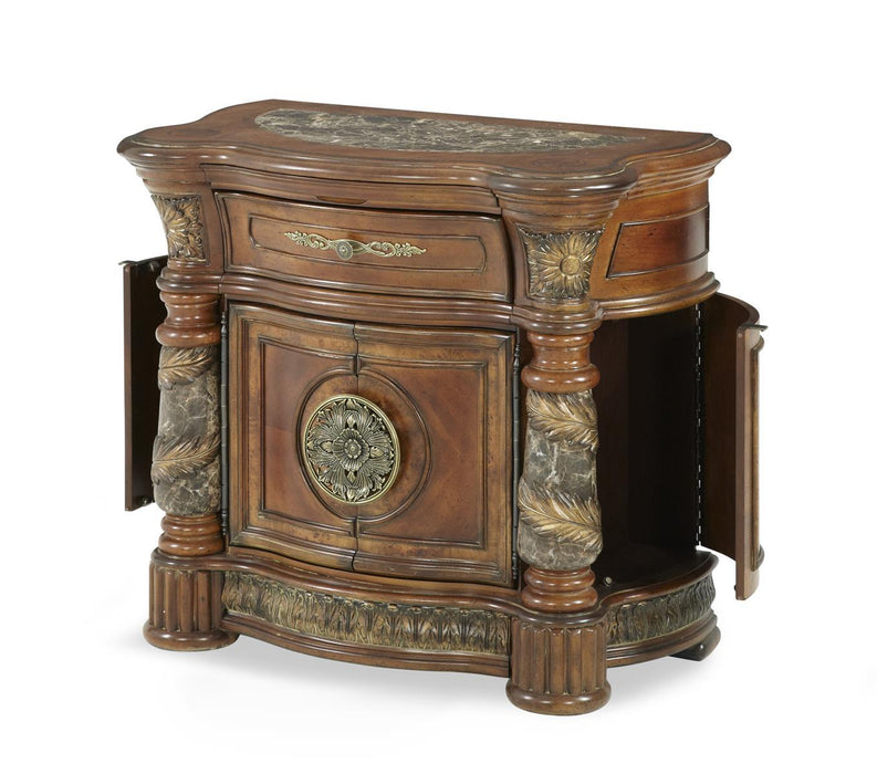 Villa Valencia Bedside Chest in Chestnut - Furniture Max (Falls Church,VA) *