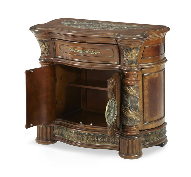 Villa Valencia Bedside Chest in Chestnut - Furniture Max (Falls Church,VA) *