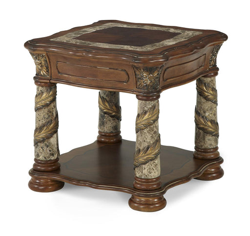 Villa Valencia End Table in Classic Chestnut 72202-55 - Furniture Max (Falls Church,VA) *