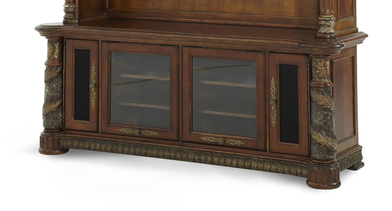 Villa Valencia Entertainment Wall in Chestnut- Base Only