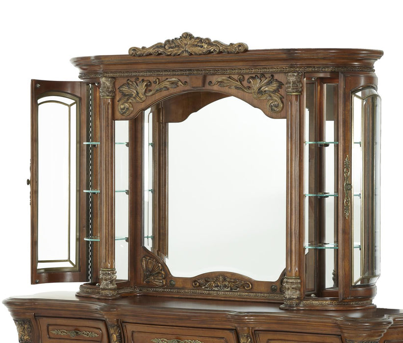 Villa Valencia Mirror with Lighting Box in Chestnut - Furniture Max (Falls Church,VA) *