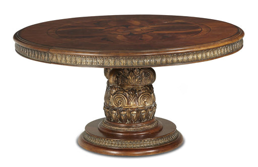 Villa Valencia Round Dining Table in Classic Chestnut 72001-55 - Furniture Max (Falls Church,VA) *
