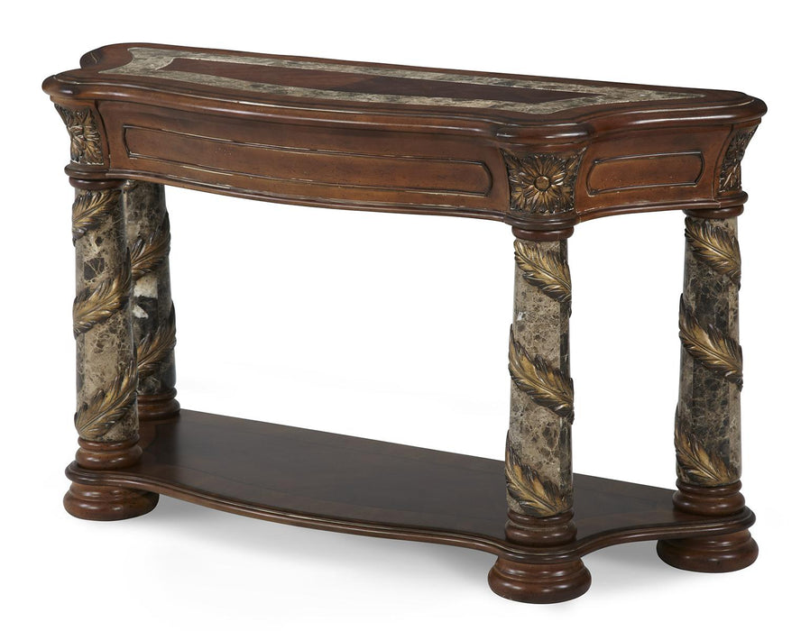 Villa Valencia Sofa Table in Classic Chestnut 72203-55 - Furniture Max (Falls Church,VA) *