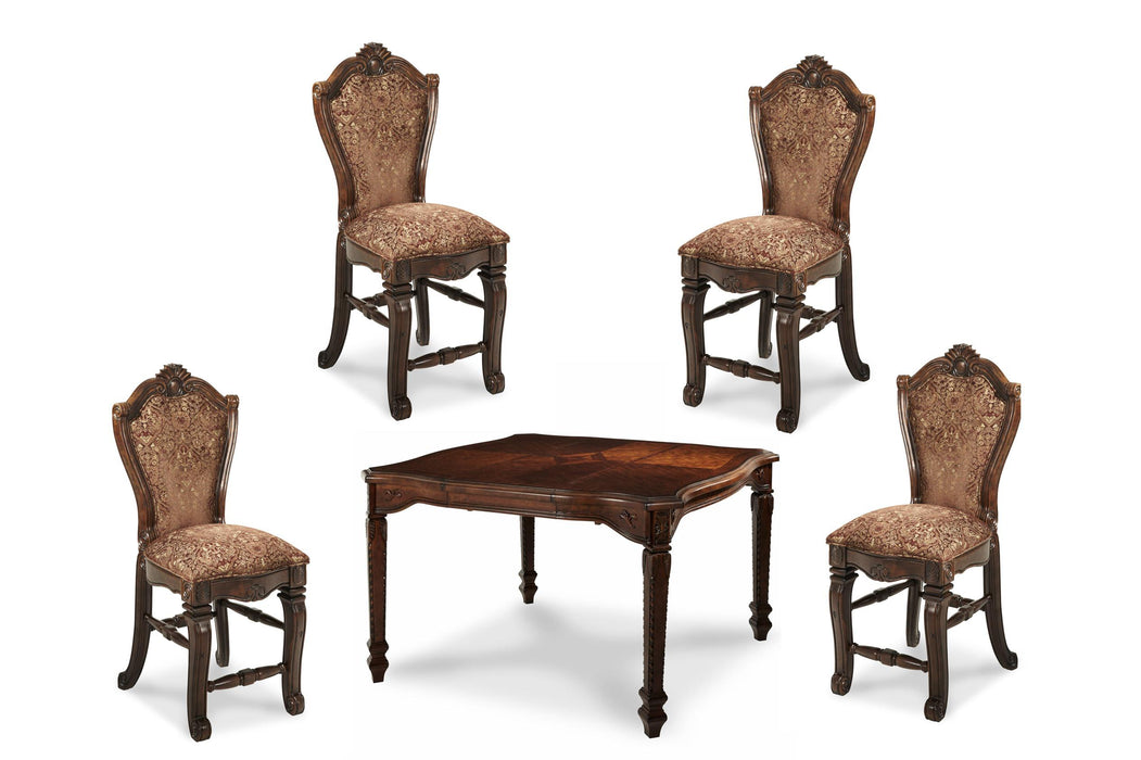 Windsor Court Counter Height Chair in Vintage Fruitwood (Set of 2)