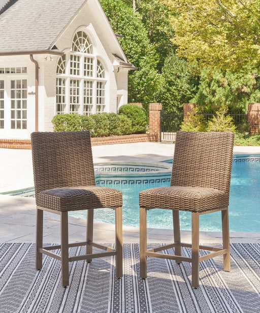 Walton Bridge Outdoor Bar Stool (Set of 2) - Furniture Max (Falls Church,VA) *