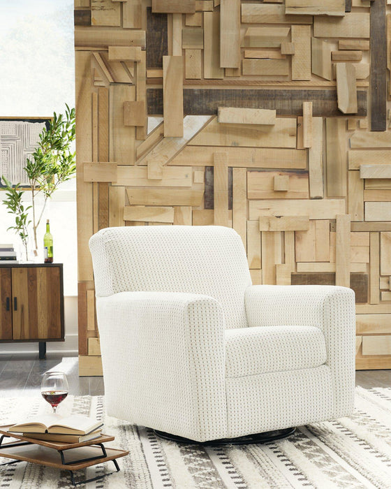 Herstow Swivel Glider Accent Chair - Furniture Max (Falls Church,VA) *