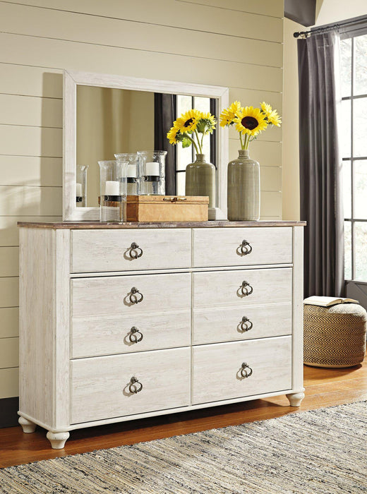 Willowton Dresser and Mirror - Furniture Max (Falls Church,VA) *