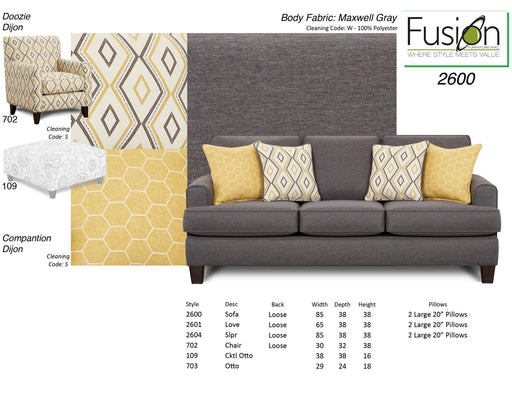 702 DOOZIE DIJON ACCENT CHAIR - Furniture Max (Falls Church,VA) *