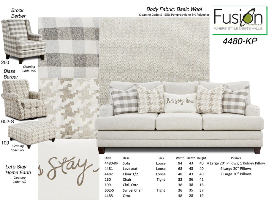 4480 BASIC WOOL SOFA