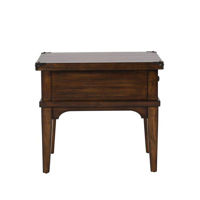 Liberty Aspen Skies End Table in Russet Brown - Furniture Max (Falls Church,VA) *