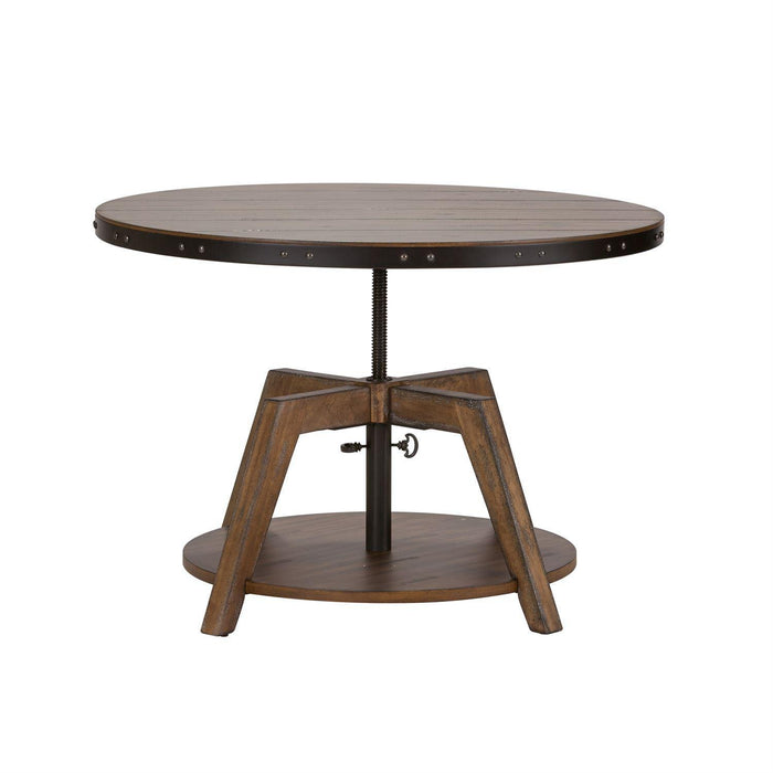 Liberty Aspen Skies Motion Cocktail Table in Weathered Brown