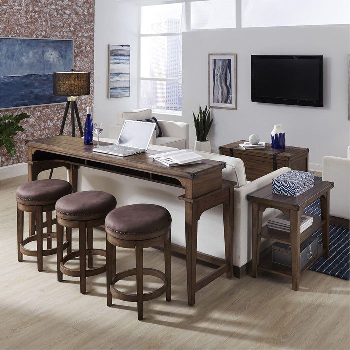 Liberty Aspen Skies Swivel Barstool in Weathered Brown - Furniture Max (Falls Church,VA) *