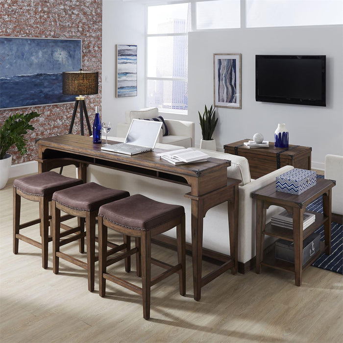 Liberty Aspen Skies Uph Barstool in Weathered Brown - Furniture Max (Falls Church,VA) *