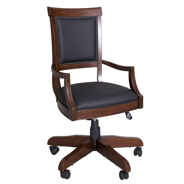 Liberty Brayton Manor Jr Executive Desk Chair (RTA) in Cognac - Furniture Max (Falls Church,VA) *