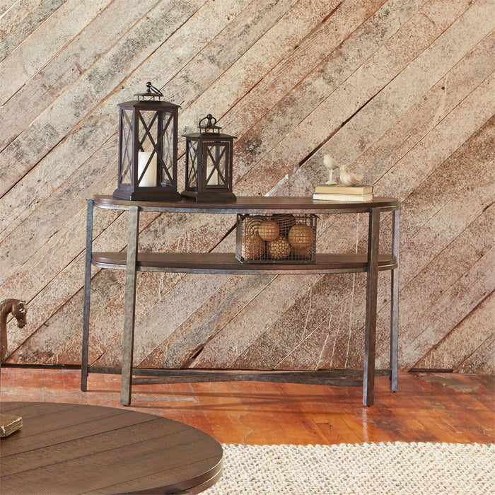 Liberty Breckinridge Demilune Sofa Table in Mahogany - Furniture Max (Falls Church,VA) *