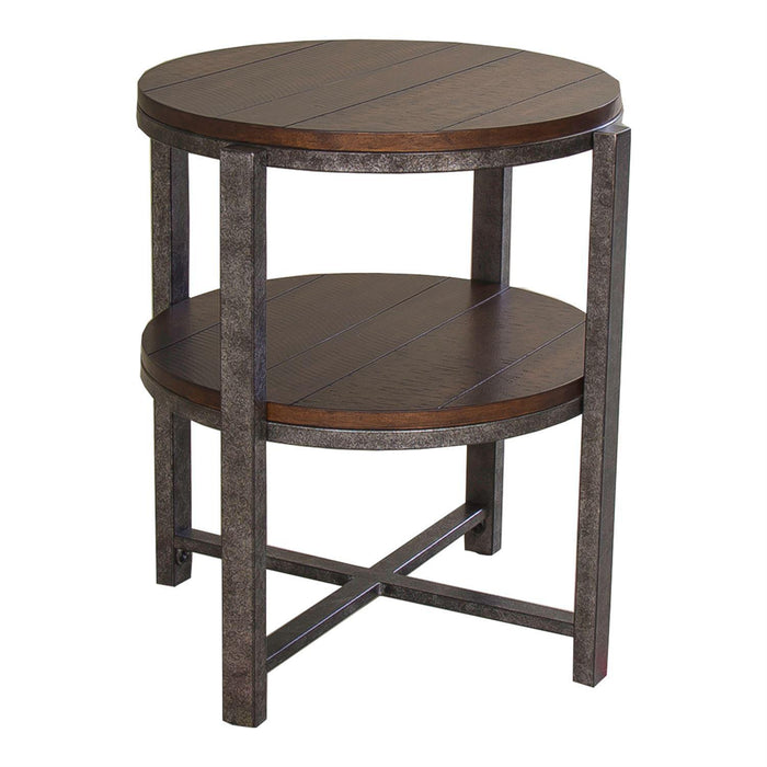 Liberty Breckinridge Round End Table in Mahogany - Furniture Max (Falls Church,VA) *