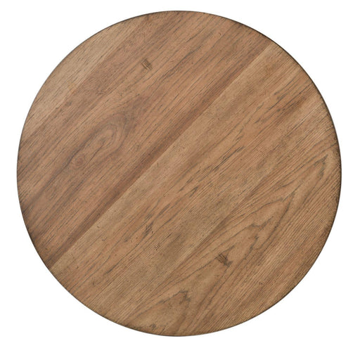 Liberty Farmhouse Reimagined Round Chair Side Table in Antique White - Furniture Max (Falls Church,VA) *