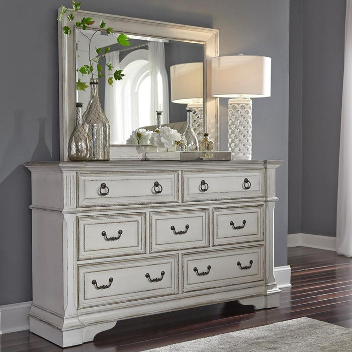 Liberty Furniture Abbey Park Mirror in Antique White - Furniture Max (Falls Church,VA) *